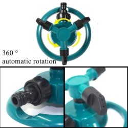 Duză pentru stropire 360 de grade, rotativă automată, pulverizare de apă, gazon de grădină, stropitoare automată pentru udarea g