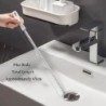 Perie de dragare a țevilor, baie, par, canalizare, perie de curățare a chiuvetei, curățător de scurgere, curățător flexibil, ins