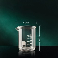 50/100/150/250/500/1000ml sticlă borosilicată înaltă cupă de măsurare clară cupă de laborator pahar de laborator bucătărie copt 