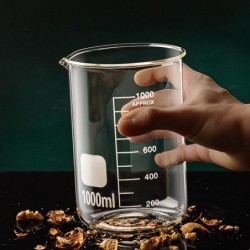 50/100/150/250/500/1000ml sticlă borosilicată înaltă cupă de măsurare clară cupă de laborator pahar de laborator bucătărie copt 