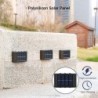 Lumini solare cu 6 LED-uri, lampă de perete pentru atmosferă exterioară, control al luminii în sus și în jos pentru grădină, cur