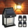 Lampă solară puternică pentru exterior, lampă de grădină cu energie solară, felinar stradal, lumini exterioare impermeabile, ilu
