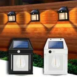 Lampă solară puternică pentru exterior, lampă de grădină cu energie solară, felinar stradal, lumini exterioare impermeabile, ilu