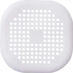 Autocolant de scurgere a podelei din silicon pătrat, baie, canalizare, filtru de păr, capac de scurgere, casă, baie, covoraș de 