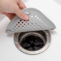 Autocolant de scurgere a podelei din silicon pătrat, baie, canalizare, filtru de păr, capac de scurgere, casă, baie, covoraș de 
