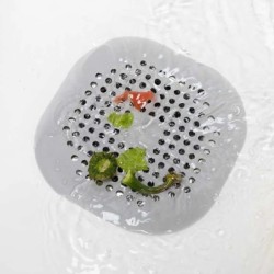 Autocolant de scurgere a podelei din silicon pătrat, baie, canalizare, filtru de păr, capac de scurgere, casă, baie, covoraș de 