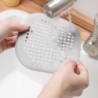 Autocolant de scurgere a podelei din silicon pătrat, baie, canalizare, filtru de păr, capac de scurgere, casă, baie, covoraș de 