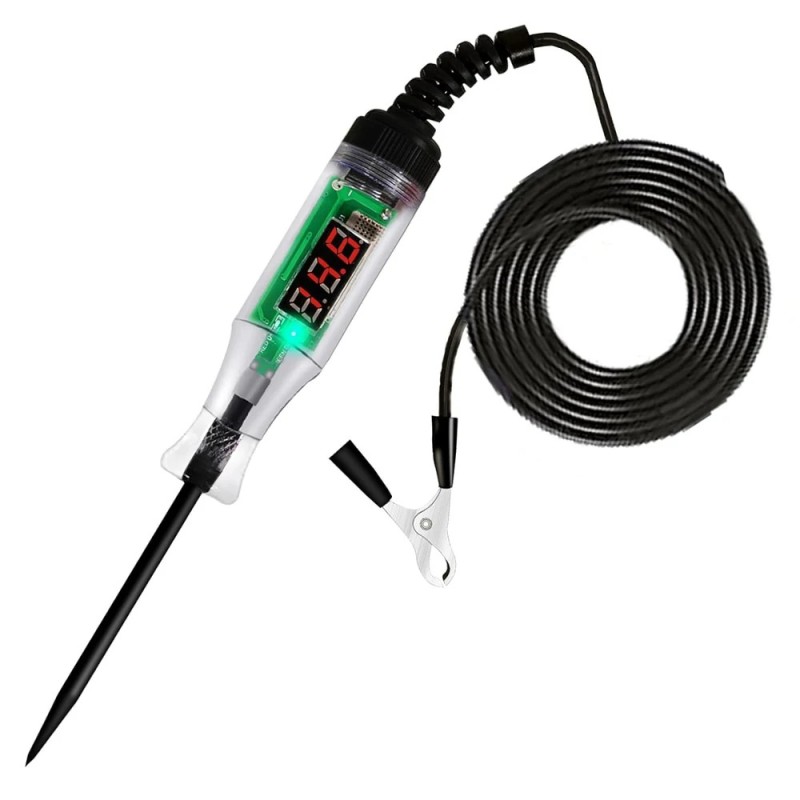 Tester de circuit de tensiune pentru camion auto 6V 24V Instrumente de diagnosticare a mașinii Sondă de testare Pen Bec instrume Tester de circuit de tensiune pentru camion auto 6V 24V Instrumente de diagnosticare a mașinii Sondă de testare Pen Bec instrume