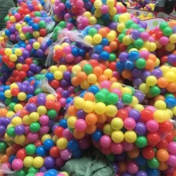 100 de bucăți minge de sport în aer liber, colorată, cu apă moale, piscină cu valuri de ocean, minge pentru copii, ecologică pen