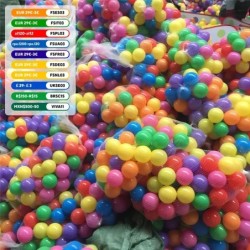 100 de bucăți minge de sport în aer liber, colorată, cu apă moale, piscină cu valuri de ocean, minge pentru copii, ecologică pen
