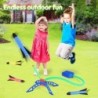 Copil Air Rocket Pompă de picior Lansator de aer în aer liber cu pedală presată Rachetă Jucării Copil Joacă Set Săritură Sport J