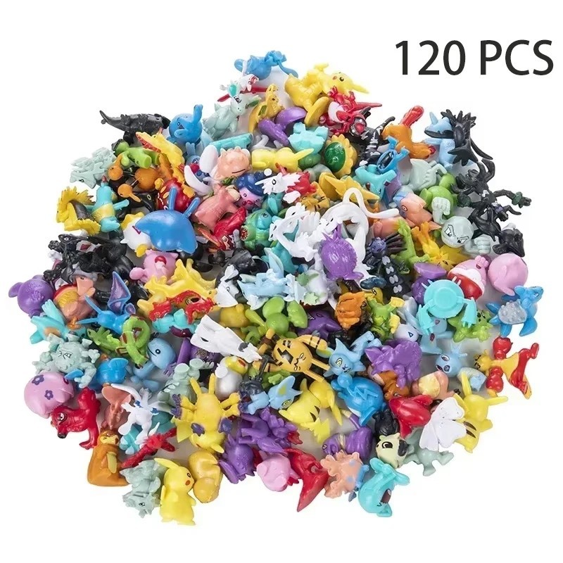 24-144 Style Pokemon Anime Figura Pikachu Acțiune Model 2-3CM Ornamental Colecție Mini Model Doll Jucărie Copii Cadouri de Crăci