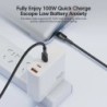 Cablu Toocki 100W tip C la USB C PD 3.0 Încărcare rapidă 4.0 Încărcare rapidă Tip C la tip C pentru iPhone 15 Macbook Samsung Xi