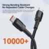 Cablu Toocki 100W tip C la USB C PD 3.0 Încărcare rapidă 4.0 Încărcare rapidă Tip C la tip C pentru iPhone 15 Macbook Samsung Xi
