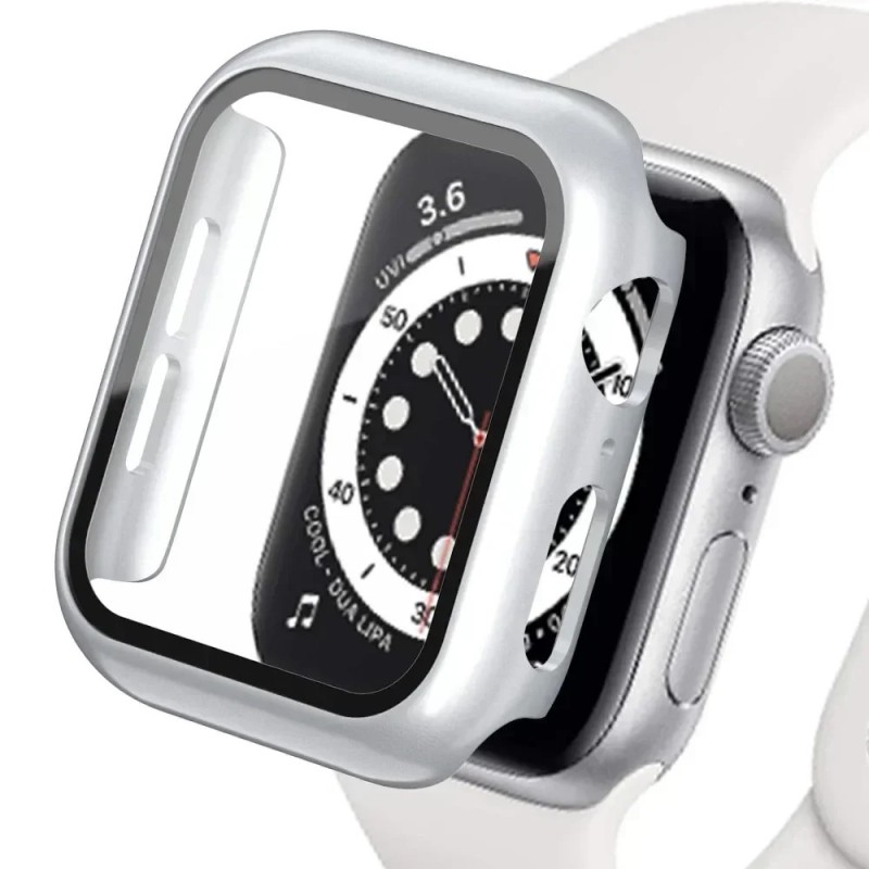 Sticlă securizată + capac pentru accesorii Apple Watch 45mm 41mm 44mm 40mm 42mm, protecție ecran, carcasă Apple Watch seria 9 4 