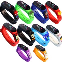 Ceasuri de copii cu Mickey și fete, ceas electronic sport cu touchscreen și LED, Spiderman, păpușă, copii, ceas impermeabil pent