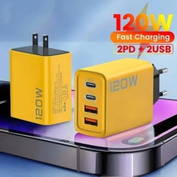Încărcător USB tip C cu 4 porturi PD, încărcător rapid pentru telefon mobil, adaptor pentru iPhone, Samsung, Xiaomi, încărcător 