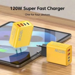 Încărcător USB tip C cu 4 porturi PD, încărcător rapid pentru telefon mobil, adaptor pentru iPhone, Samsung, Xiaomi, încărcător 