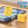 Încărcător USB tip C cu 4 porturi PD, încărcător rapid pentru telefon mobil, adaptor pentru iPhone, Samsung, Xiaomi, încărcător 