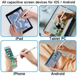 Stilou universal pentru ecran tactil, compatibil cu tablete iOS/Android/Windows și telefoane mobile, potrivit pentru Samsung Hua