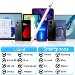 Stilou universal pentru ecran tactil, compatibil cu tablete iOS/Android/Windows și telefoane mobile, potrivit pentru Samsung Hua
