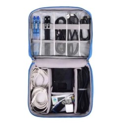 Geantă de depozitare pentru cablu Organizator electronic digital impermeabil, încărcător portabil USB pentru linie de date, gean