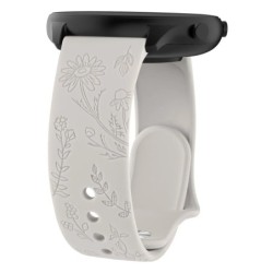 Curea gravată cu flori de 20 mm și 22 mm pentru Amazfit GTS/2/2e/3/4 GTS2 Mini/GTR 4/3/Pro/47 mm/GTR2/2e/Stratos 2/3/Bip Lite