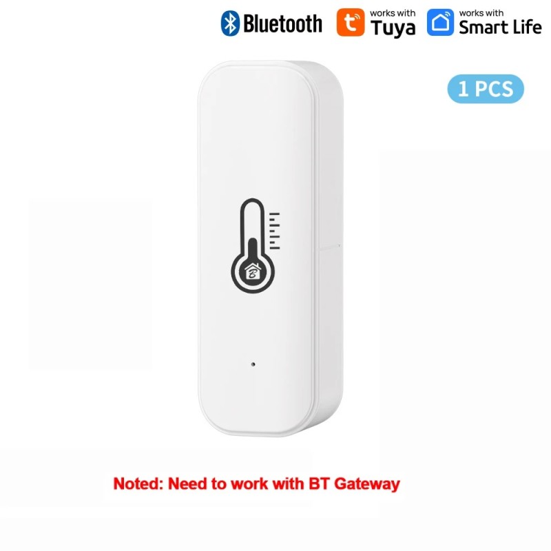 Senzor de temperatură și umiditate Bluetooth Tuya Mini, compatibil cu telecomanda prin aplicație Bluetooth, termometru și higrom