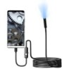 Cameră endoscopică 7.0MM TYPE-C, impermeabilă IP67, cu 6 LED-uri, reglabilă prin USB, Android, flexibilă, pentru inspecție boros