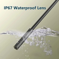 Cameră endoscopică 7.0MM TYPE-C, impermeabilă IP67, cu 6 LED-uri, reglabilă prin USB, Android, flexibilă, pentru inspecție boros