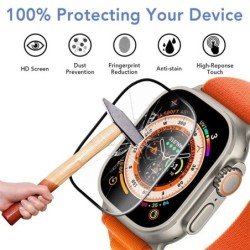 Protector de ecran pentru Apple Watch Series 9-8-7-6 5 4 Se ultra-2 49mm 41mm 45mm 40mm 44mm 3D (nu sticlă securizată) accesorii