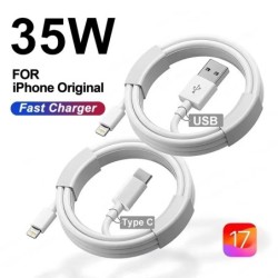 Cablu USB cu încărcare rapidă originală 35W PD pentru iPhone 14 8 7 Plus 13 12 11 Pro XS Max XR X Cablu de încărcare rapidă USB 
