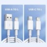 Cablu USB cu încărcare rapidă originală 35W PD pentru iPhone 14 8 7 Plus 13 12 11 Pro XS Max XR X Cablu de încărcare rapidă USB 