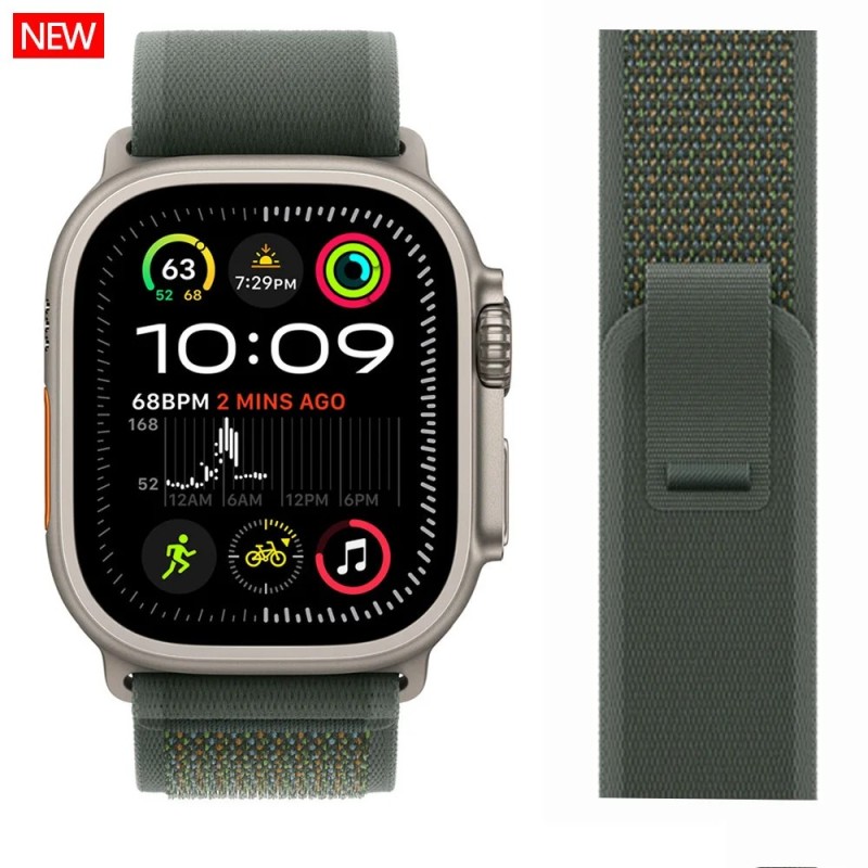 Curea Trail Loop pentru Apple Watch Ultra 2, 49 mm, 44 mm, 40 mm, 45 mm, 41 mm, 42 mm, 38 Correa, pentru iWatch seria 7, 6, SE 8