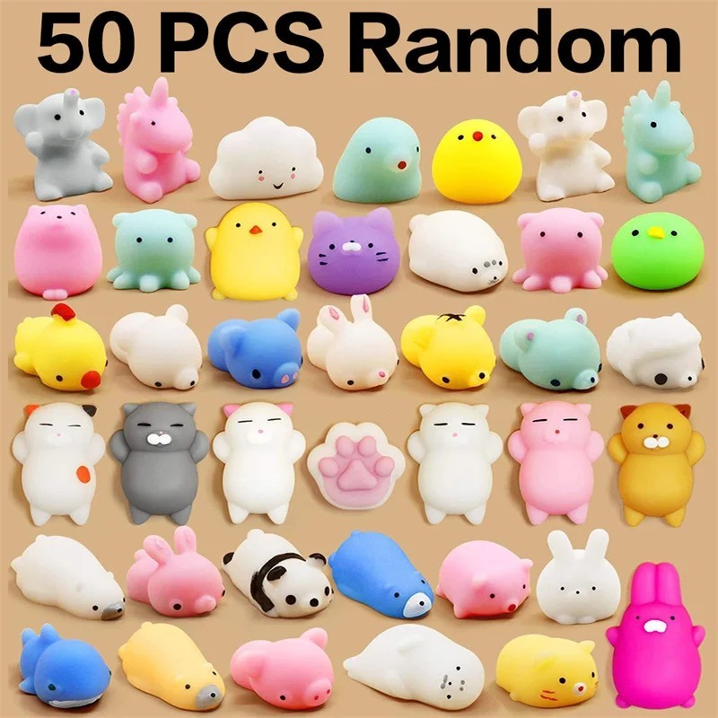 50-5PCS Mochi Squishies Kawaii Anima Squishy Jucării Pentru Copii Antistress Ball Squeeze Party Favors Stres Relief Jucării Pent