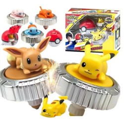 Pokemon Elf titirez Gyro Ball figurină de acțiune Pikachu Charmander Squirtle Mew Eevee lansator joc de luptă pentru copii set d
