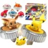 Pokemon Elf titirez Gyro Ball figurină de acțiune Pikachu Charmander Squirtle Mew Eevee lansator joc de luptă pentru copii set d