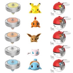 Pokemon Elf titirez Gyro Ball figurină de acțiune Pikachu Charmander Squirtle Mew Eevee lansator joc de luptă pentru copii set d