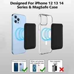 Portofel magnetic din piele, suport pentru carduri, suport pentru telefon Macsafe, pentru Magsafe IPhone 15 14 13 Pro Max Mac Sa