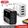 Încărcător USB cu 4 porturi, mufă UE/SUA, adaptor de încărcare rapidă 3A pentru iPhone, Samsung, Xiaomi, Oppo, încărcător de tel