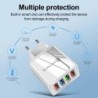 Încărcător USB cu 4 porturi, mufă UE/SUA, adaptor de încărcare rapidă 3A pentru iPhone, Samsung, Xiaomi, Oppo, încărcător de tel