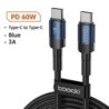 Cablu USB tip C Toocki, încărcare rapidă, cablu încărcător USB C pentru iPhone 15 14 13 12 11 Huawei P40 P30 Realme Oppo Oneplus