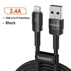 Cablu USB tip C Toocki, încărcare rapidă, cablu încărcător USB C pentru iPhone 15 14 13 12 11 Huawei P40 P30 Realme Oppo Oneplus