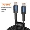 Cablu USB tip C Toocki, încărcare rapidă, cablu încărcător USB C pentru iPhone 15 14 13 12 11 Huawei P40 P30 Realme Oppo Oneplus