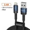 Cablu USB tip C Toocki, încărcare rapidă, cablu încărcător USB C pentru iPhone 15 14 13 12 11 Huawei P40 P30 Realme Oppo Oneplus