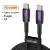 Cablu USB tip C Toocki, încărcare rapidă, cablu încărcător USB C pentru iPhone 15 14 13 12 11 Huawei P40 P30 Realme Oppo Oneplus