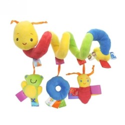 Drăguț activitate muzicală spirală pătuț cărucior scaun auto călătorie agățat jucării bebeluși băieți fete zornăitoare jucărie