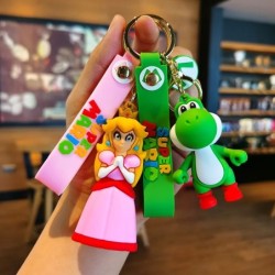 10 stiluri Super Mario breloc Mario Bros Luigi Toad Yoshi Bowser acțiune figura model PVC desen animat geantă păpușă pandantiv j