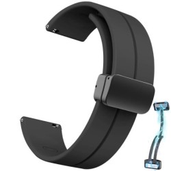 Curea din silicon sport cu cataramă magnetică pentru Samsung Galaxy Watch 6/4/5 Pro/Classic/Gear S3/Active 2, 20 mm și 22 mm, pe