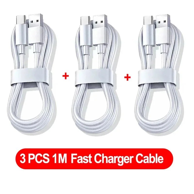 3 buc cablu USB tip C 100W 6A linie de încărcare super rapidă pentru Xiaomi Samsung Huawei Honor cabluri USB C de încărcare rapi